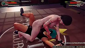 Kagura Faces Mariliths Seductive Combat in Hot Nude 3D Battle Arena