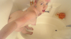 Oily Bathroom Fuck Doggy Style