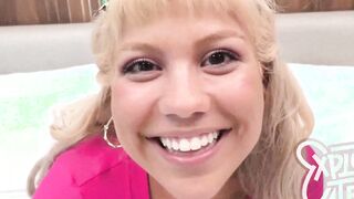 She is a blonde 19 yr older that blows a fat penis point of view style