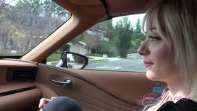 POV Date Night Roadhead with Amateur Cecelia Taylor - She Gives Amazing Blowjob in the Car