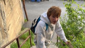 Real Straight Guy Sold His Ass to a Stranger in Public First Part