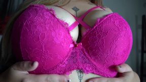 Slow striptease pillow cum ass POV