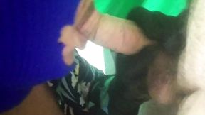 Horny wife milking cock for breakfast