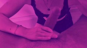 I take a stud's cumshot at a swinger meet while a cucked hubby watches us