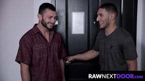 RawNextDoor.com - Aden Davinci rides Johnny Riley's hung top cock with wild abandon