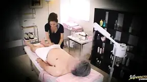Sexy Japanese Woman Gets Naughty Massage Parlor camera Action