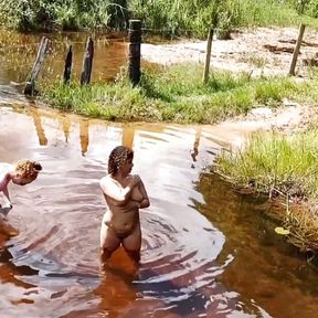 Cooling Off And Fucking With Hot Girls In The Creek