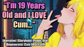 Slutty girl confesses her love for swallowing spunk in public