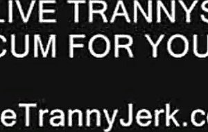 Horny ts cam jerk