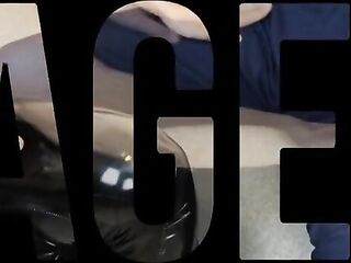 Locktober - Cage 7: Business dude transformed into Sissy bimbo by hawt Mastix in Leather Leggings