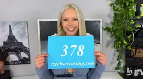 Sexy Brazilian blonde at her first Czech casting