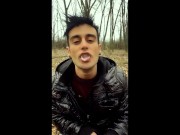 I found straight friend´s condom after night picnic, so I enjoy his cum