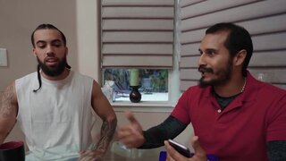 Uncontrollable blonde MILF Tiffani Madison rides two studs