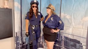 Officers LEA & INDICA humiliate your small penis HIDEF