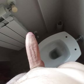 Not a good time for my step sister to ask to take a shower. Jerking off my BIG COCK