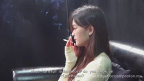 Asian Beauty Cigarette Q&A Session - Elegant Inhales and Deep Smoke Exhales — YU3 HD