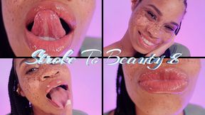 Stroke To Beauty 8- Ebony Femdom Goddess Rosie Reed Freckles Face Fetish Worship Mesmerize For Gooners- 1080p HD