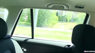CZECH HUNTER 459 -  Emo Twink Strokes &amp; Sucks A Cock In The Car