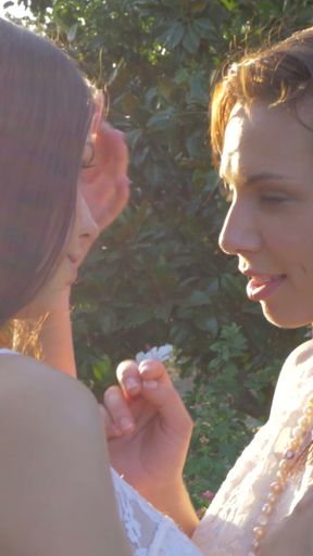Aidra Foxx And Madi Meadows Incorporate A Pearl Necklace   Clip 1