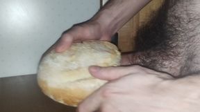 Masturbation with Fresh Bread Loaf