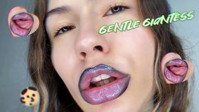 Gentle Giantess sticky kiss POV