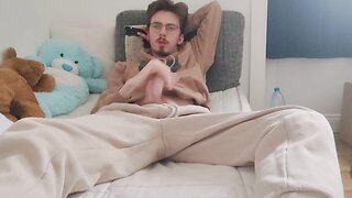 Masturbation and displaying my soiled socks - ejaculation and showing my penis and ejaculate