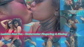 Lesbian pool fun - underwater fingering & kissing - Lissa - Smerald