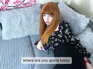 Redhead Stepsis Invited Me to Her Room, We Chatted and This babe Gave Me Her Soaking Soaked Snatch