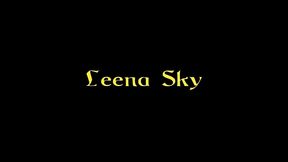 leena skye deep throats and swallows at gloryhole
