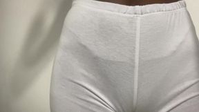 Tight lycra cameltoe and good masturbation from my neighbor