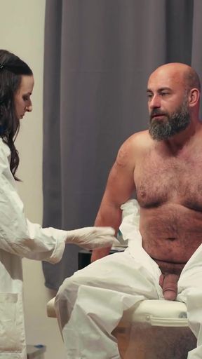 DADDY4K. Pervy nurse is cheating right in the doctor&amp;#039;s office   Clip 1