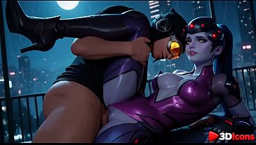 Widowmaker is getting fucked in every hole on the roof [AI]