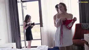 Behind the Scenes! Cute Girl Filming Her Sexy girlfriend in Porn!