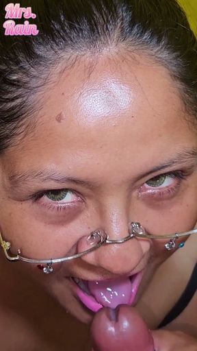 Cum tasting from a new donor, Erick