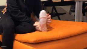 SOCKS OFF AND TICKLED GIRL WITH VERY TICKLISH FEET - MP4 HD