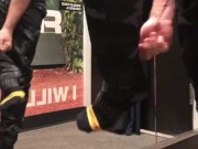 Solo Male Fitting Room Mirror Masturbation While Trying On New Pants Until I Cum All Over The Floor