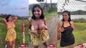 public video compilation - exhibitionism, i m a bitch who loves to show everything in public and to be watched