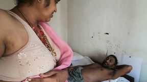 Desi wife goes looking for mother-in-law's helping hand and all she did was a helping handjob for father-in-law