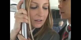 Blonde babe Avy Scott gets pounded by a lucky Asian guy in public