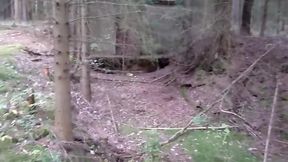 A fatal walk - Fucked, punished and totally filled with piss in a German WW2 bunker