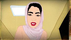 arab hottie tutor: english lessons & seductive secrets - 3:43 minutes of sizzling animation