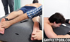 Aldo is bound for two hunks' merciless tickle torture