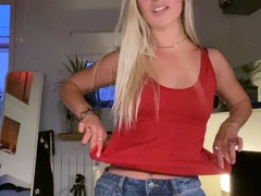Amateur Blonde Teen Plays Solo with Toy Webcam Porn