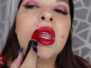 Romantic Red Lipstick Seduction - POV Kissing & Lipstick Application - PREVIEW - Sydney Screams