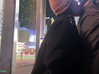 EXCEEDINGLY RISKY ORAL JOB BEHIND POLICE STATION IN NYC