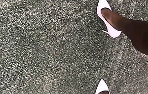 Big-Cocked Ebony Sissy Gina in Elevator Action