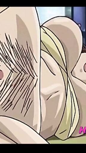Thrilling moment from &quot;Balls sucking, pussy licking and fucking hentai - Uncensored&quot;