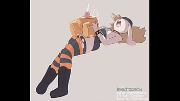 Breaking in her new toy
