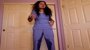 nurse ginary loud hissing pissing nurse scrubs