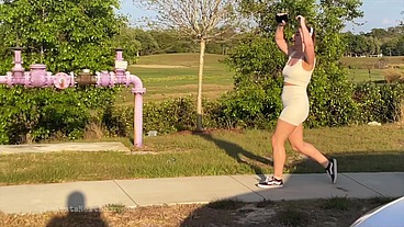 Hot blonde gets jumped by 2 BBC and gets double fucked